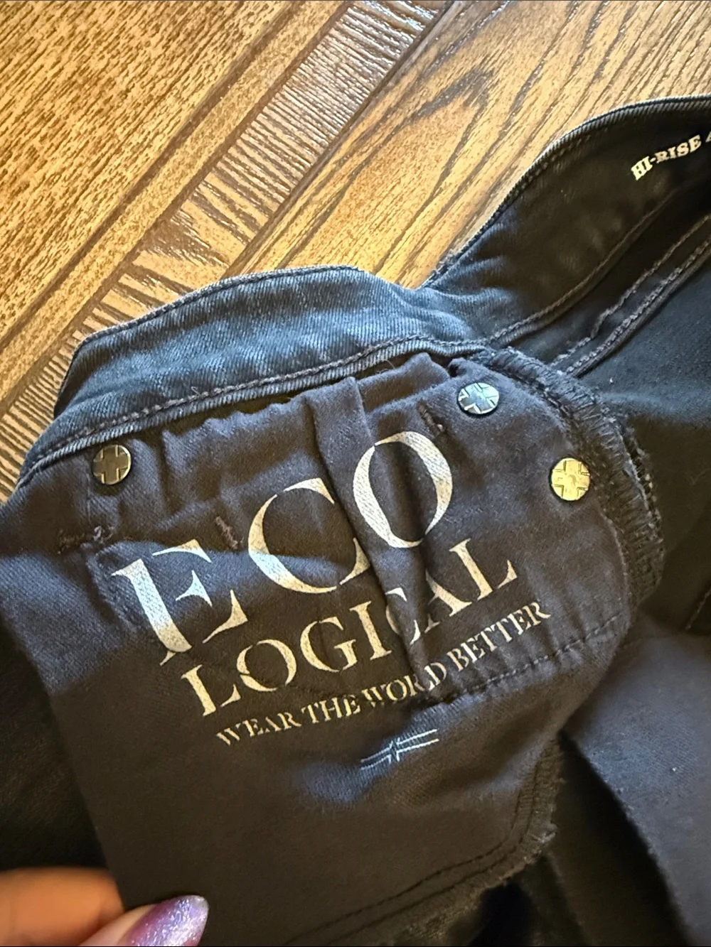 Liverpool Black Washed High-Rise Ankle Skinny Eco Logical Jeans
